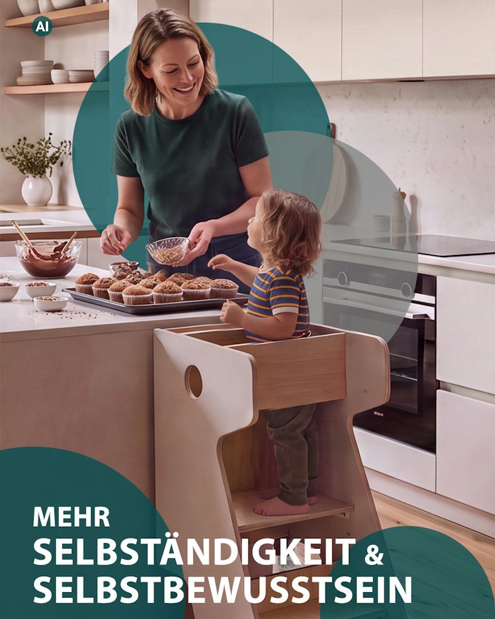 Montessori Lernturm platzsparend